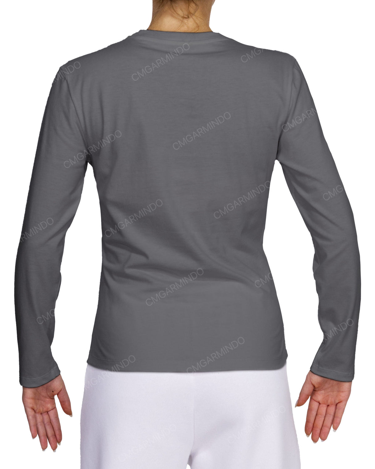 Fitted Long Sleeve Crew Neck T-Shirt