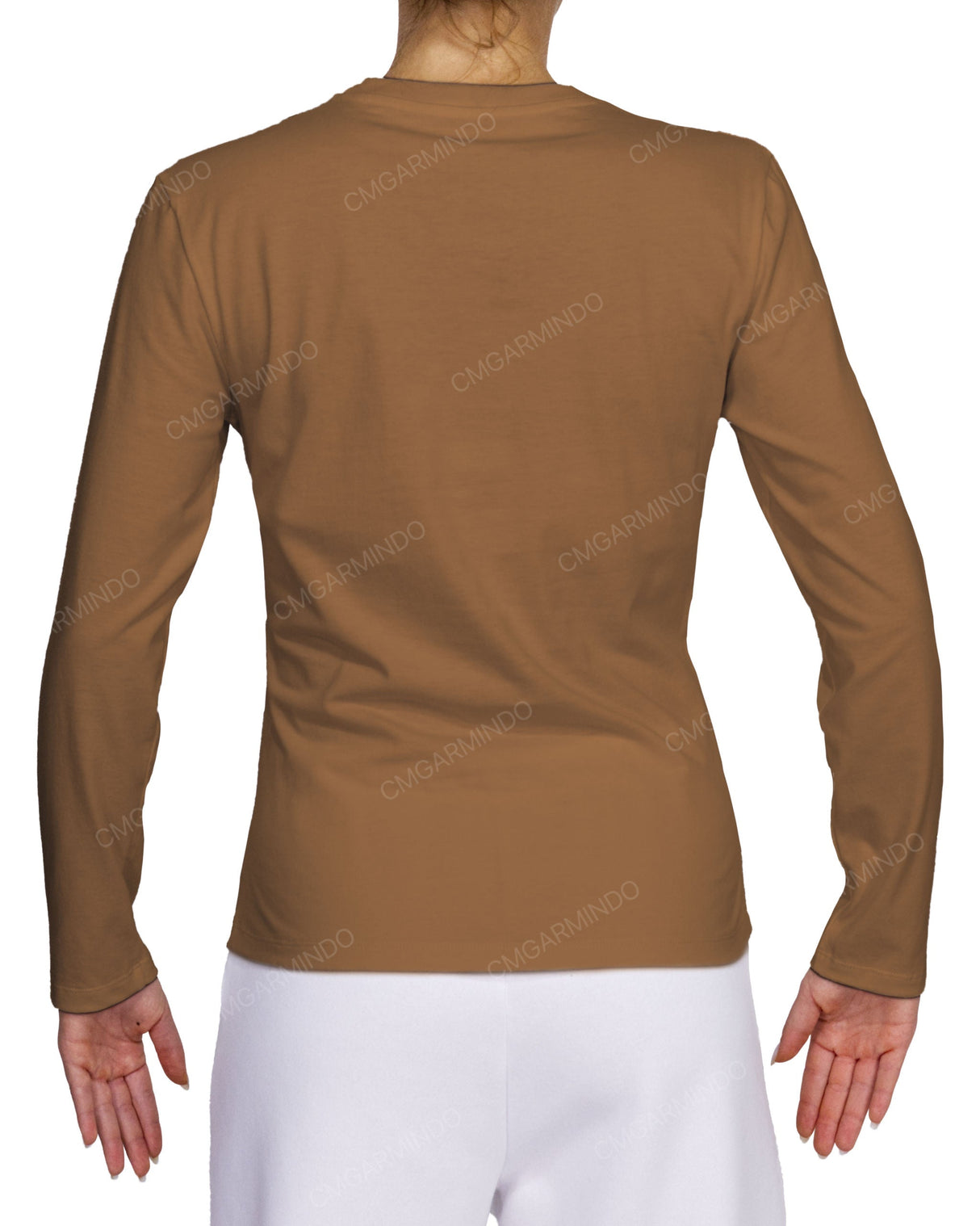 Fitted Long Sleeve Crew Neck T-Shirt