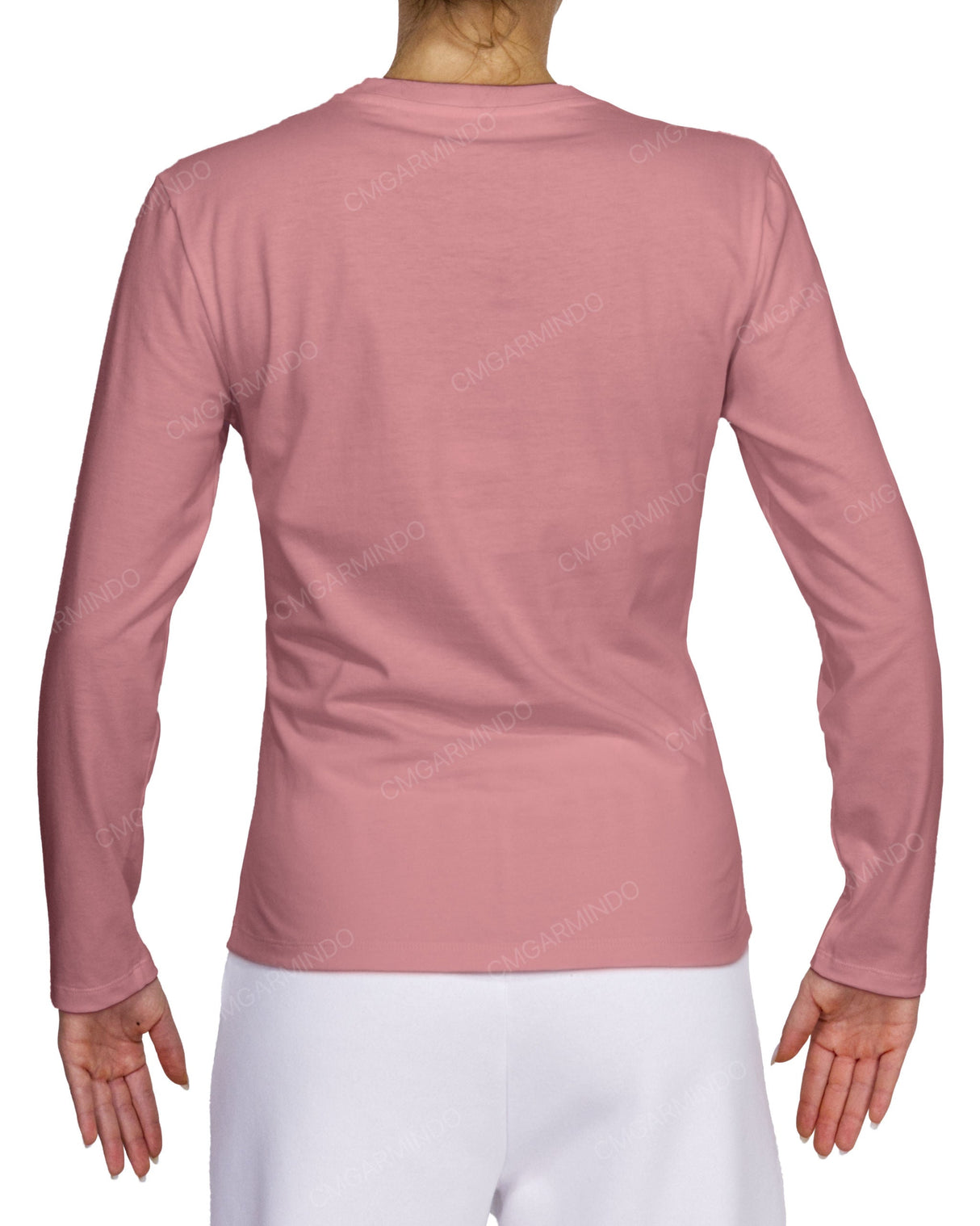 Fitted Long Sleeve Crew Neck T-Shirt