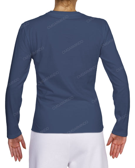 Fitted Long Sleeve Crew Neck T-Shirt