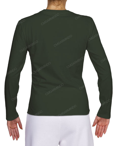 Fitted Long Sleeve Crew Neck T-Shirt
