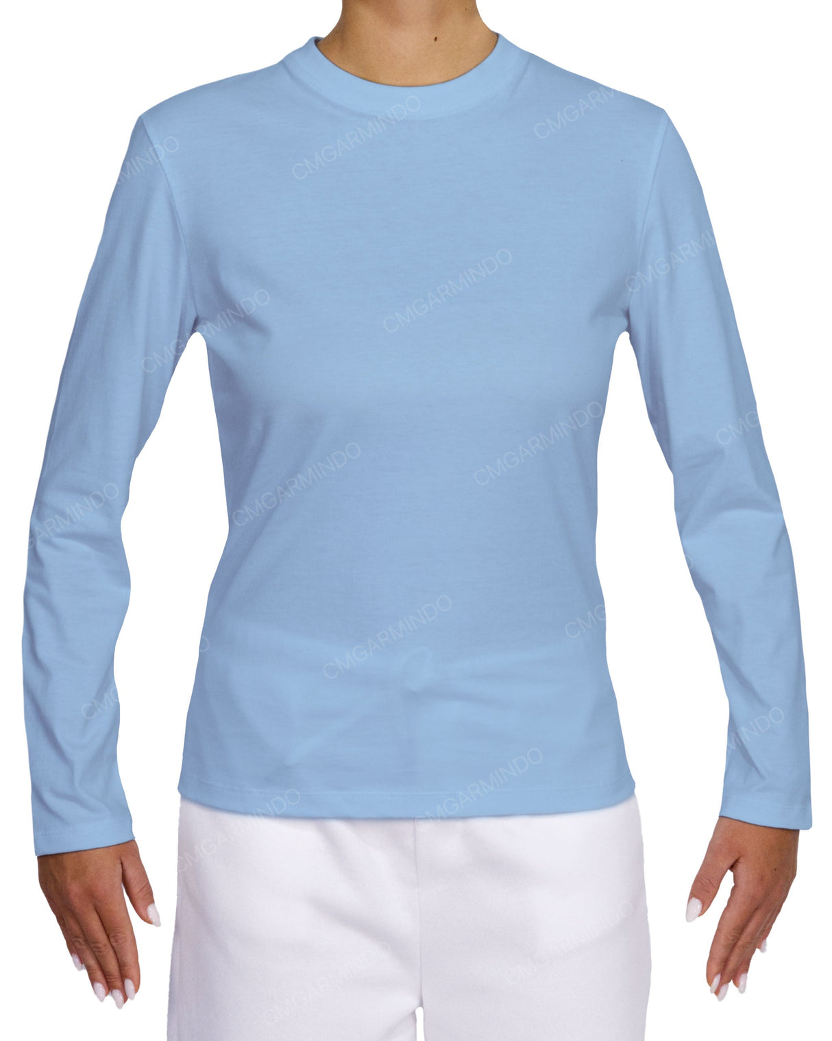 Fitted Long Sleeve Crew Neck T-Shirt