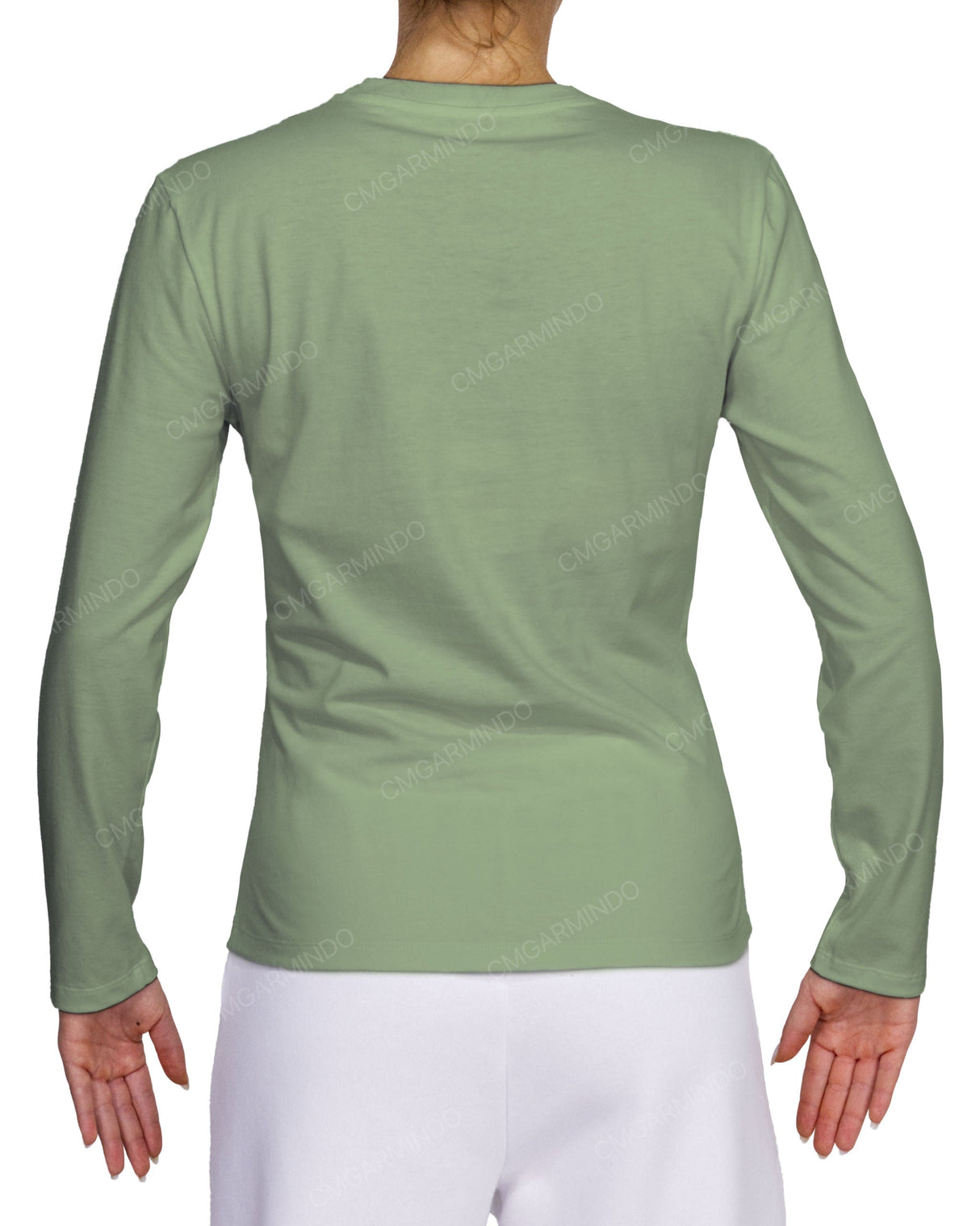 Fitted Long Sleeve Crew Neck T-Shirt