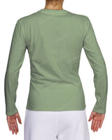 Fitted Long Sleeve Crew Neck T-Shirt