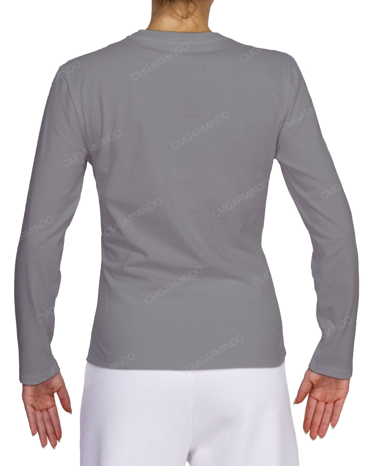 Fitted Long Sleeve Crew Neck T-Shirt