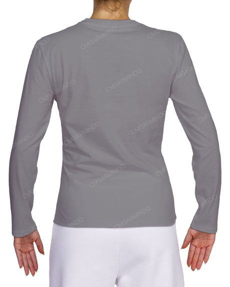 Fitted Long Sleeve Crew Neck T-Shirt