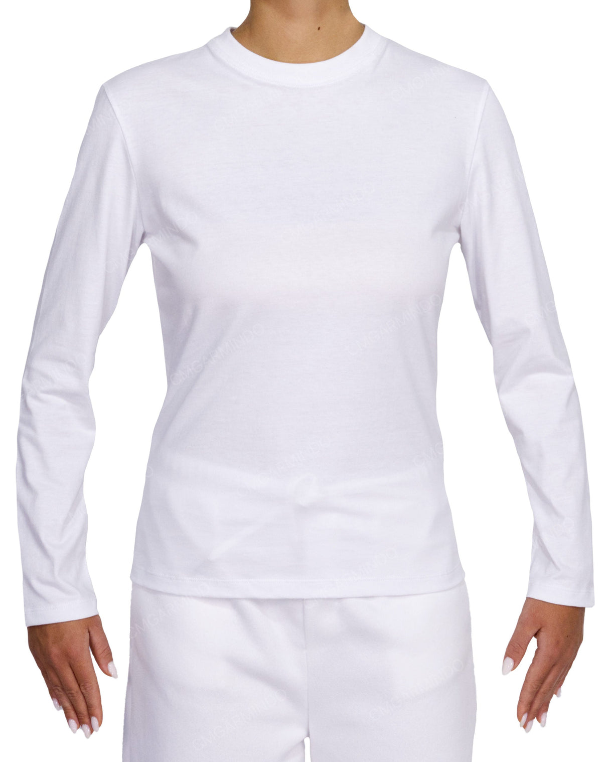Fitted Long Sleeve Crew Neck T-Shirt