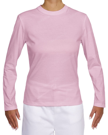 Fitted Long Sleeve Crew Neck T-Shirt