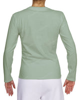 Fitted Long Sleeve Crew Neck T-Shirt