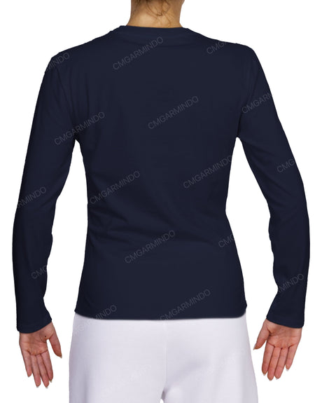 Fitted Long Sleeve Crew Neck T-Shirt