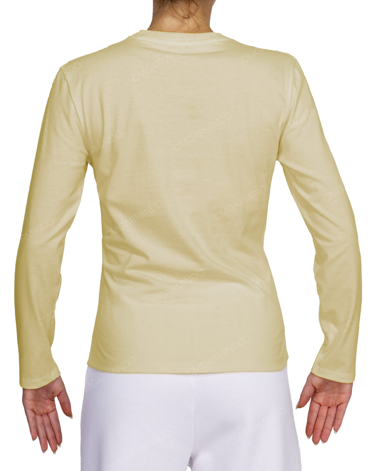 Fitted Long Sleeve Crew Neck T-Shirt