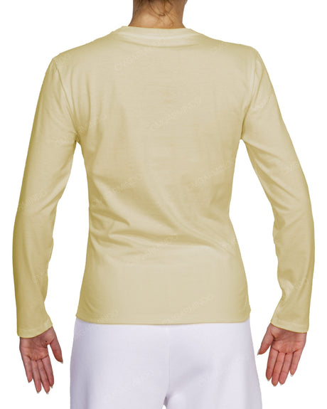 Fitted Long Sleeve Crew Neck T-Shirt