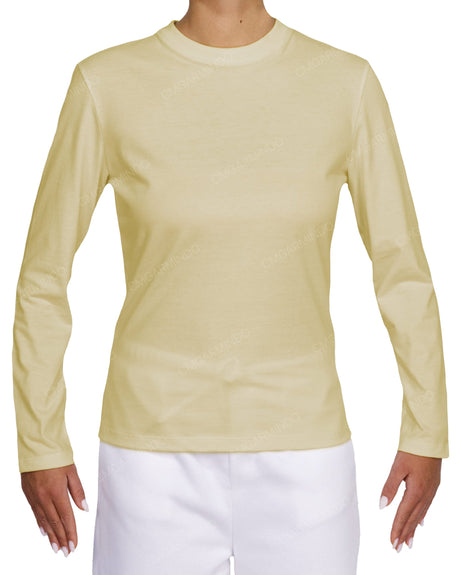 Fitted Long Sleeve Crew Neck T-Shirt