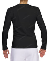 Fitted Long Sleeve Crew Neck T-Shirt
