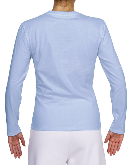 Fitted Long Sleeve Crew Neck T-Shirt