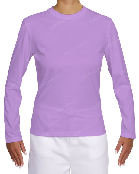 Fitted Long Sleeve Crew Neck T-Shirt