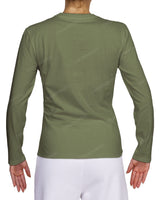Fitted Long Sleeve Crew Neck T-Shirt