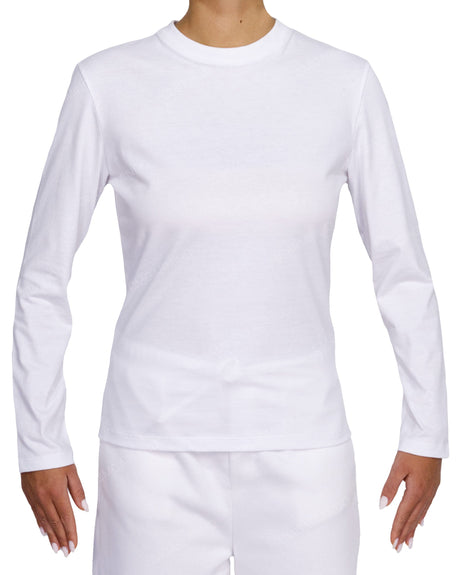Fitted Long Sleeve Crew Neck T-Shirt
