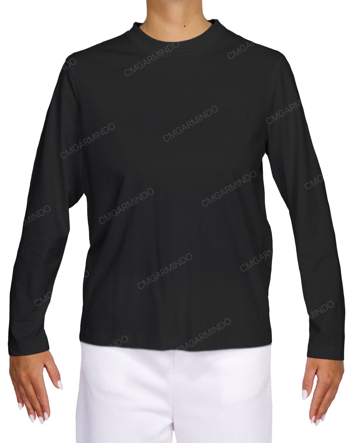 Relaxed Long Sleeve Crew Neck T-Shirt