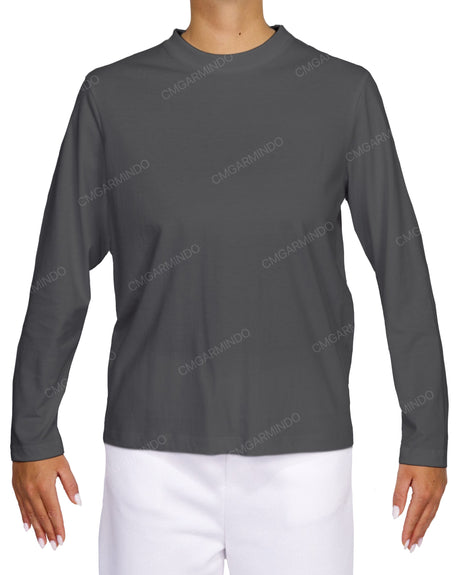 Relaxed Long Sleeve Crew Neck T-Shirt