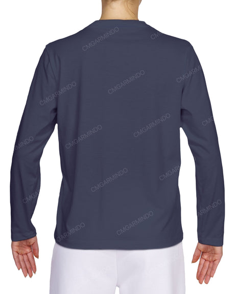 Relaxed Long Sleeve Crew Neck T-Shirt
