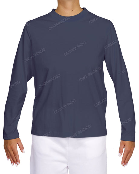 Relaxed Long Sleeve Crew Neck T-Shirt