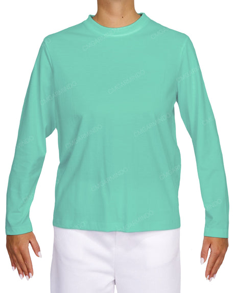 Relaxed Long Sleeve Crew Neck T-Shirt