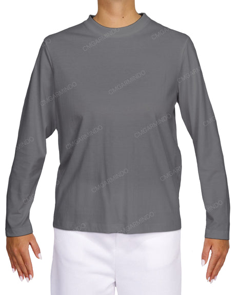 Relaxed Long Sleeve Crew Neck T-Shirt