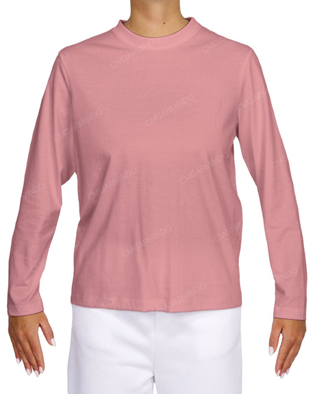 Relaxed Long Sleeve Crew Neck T-Shirt