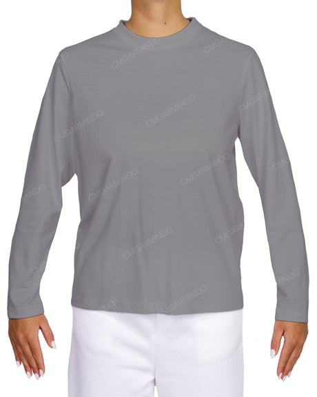 Relaxed Long Sleeve Crew Neck T-Shirt