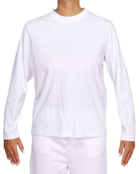Relaxed Long Sleeve Crew Neck T-Shirt