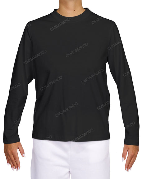Relaxed Long Sleeve Crew Neck T-Shirt