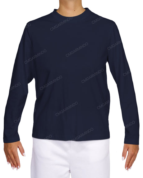 Relaxed Long Sleeve Crew Neck T-Shirt