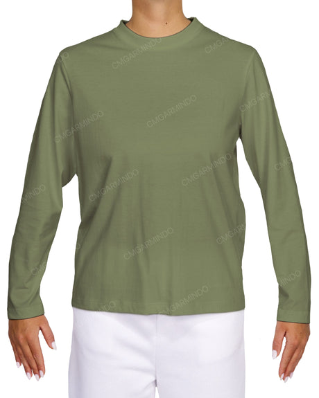 Relaxed Long Sleeve Crew Neck T-Shirt