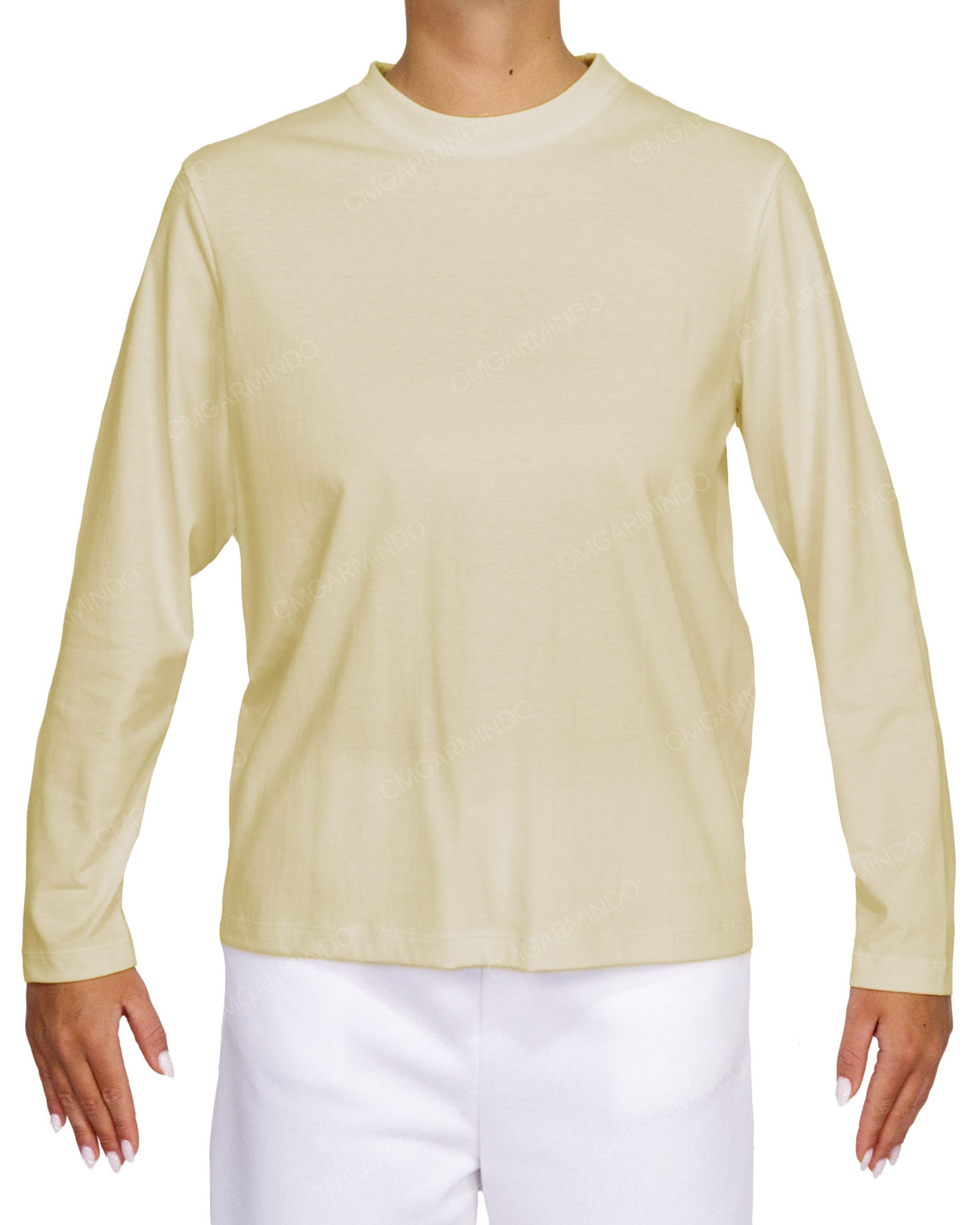 Relaxed Long Sleeve Crew Neck T-Shirt