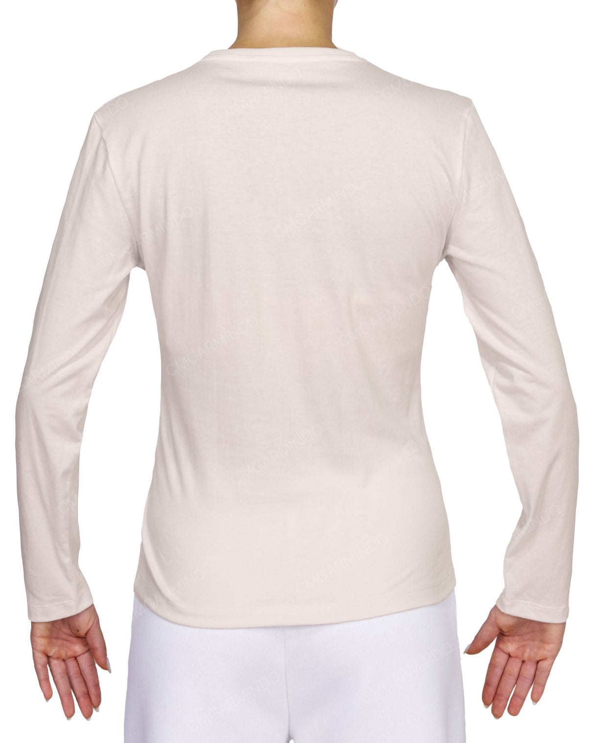 Fitted Long Sleeve V-Neck T-Shirt