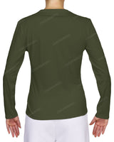 Fitted Long Sleeve V-Neck T-Shirt