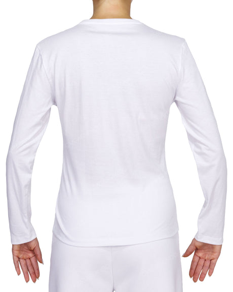 Fitted Long Sleeve V-Neck T-Shirt