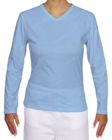 Fitted Long Sleeve V-Neck T-Shirt