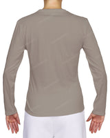 Fitted Long Sleeve V-Neck T-Shirt