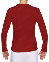 Fitted Long Sleeve V-Neck T-Shirt