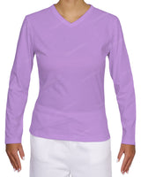 Fitted Long Sleeve V-Neck T-Shirt