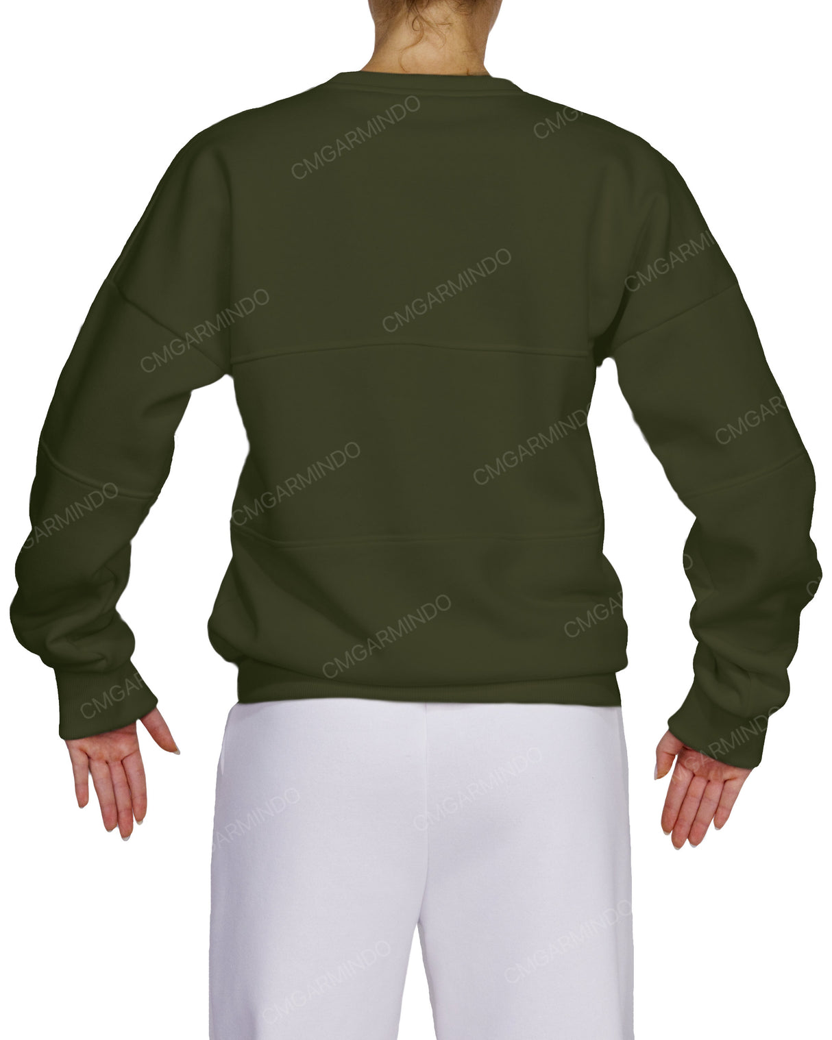 Oversized Drop Shoulder Panel Sweatshirt