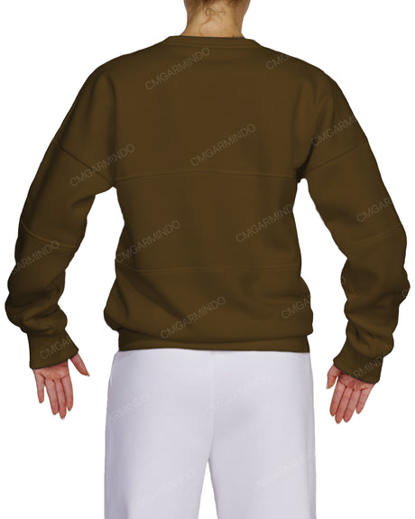 Oversized Drop Shoulder Panel Sweatshirt