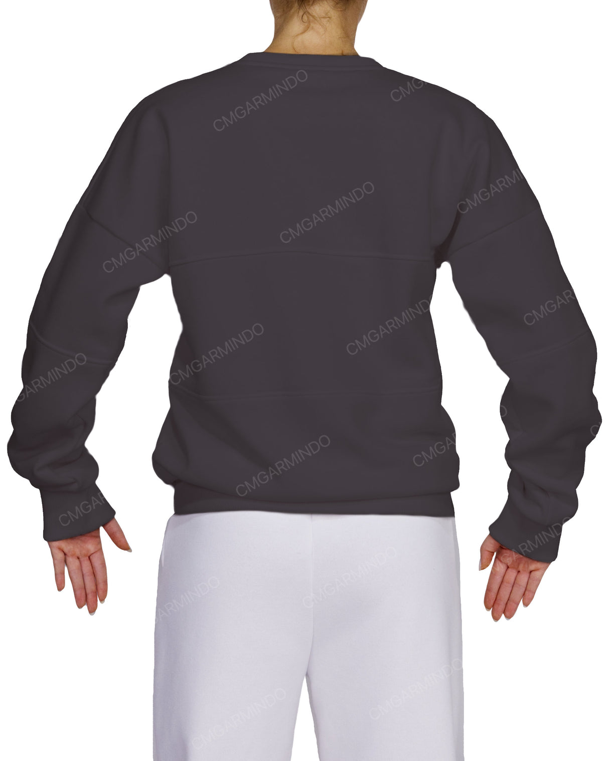 Oversized Drop Shoulder Panel Sweatshirt