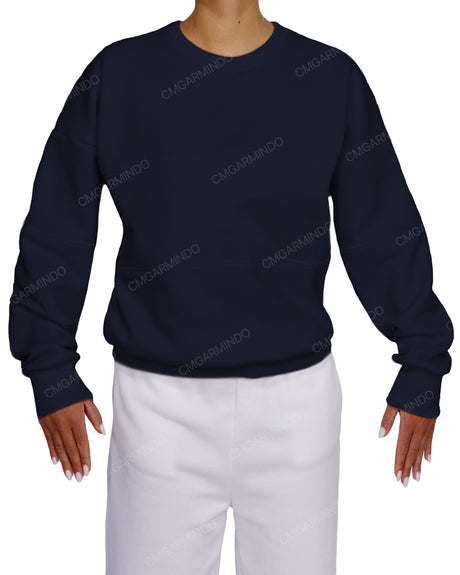 Oversized Drop Shoulder Panel Sweatshirt