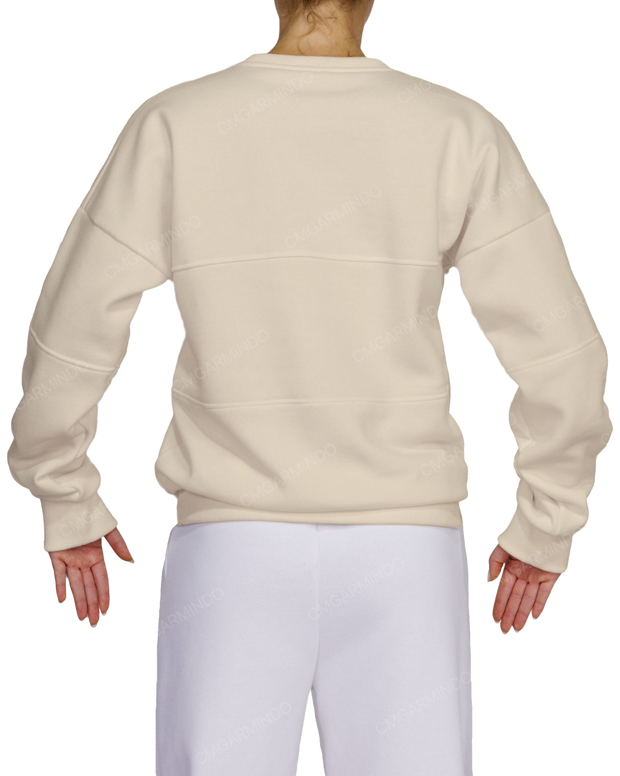 Oversized Drop Shoulder Panel Sweatshirt