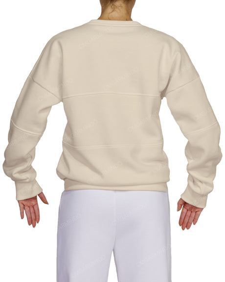 Oversized Drop Shoulder Panel Sweatshirt