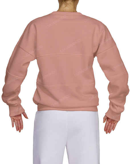 Oversized Drop Shoulder Panel Sweatshirt
