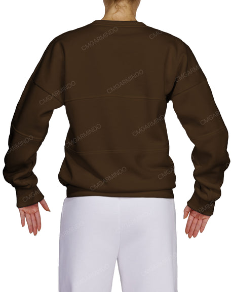 Oversized Drop Shoulder Panel Sweatshirt